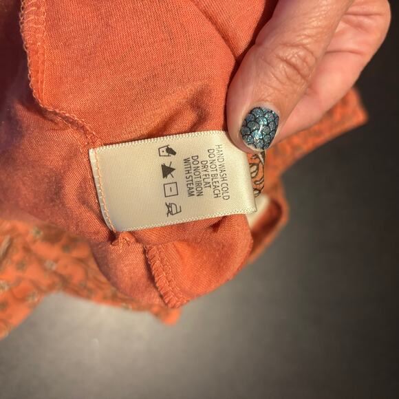 NWT Max Studio Orange Floral Mini Skirt Women’s Size S Small Spring Summer - Picture 7 of 7